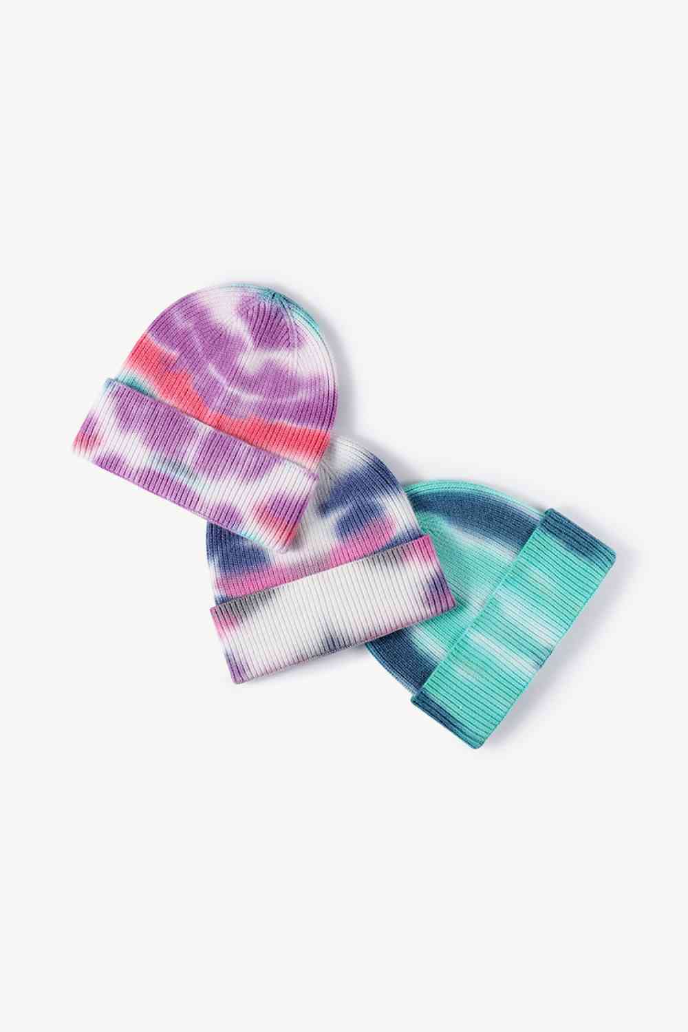 CHIC HATZ Tie-Dye Hat Cuffed Knit Beanie