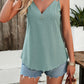Eyelet V-Neck Double Strap Cami