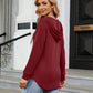 Full Size Long Sleeve Hooded Blouse