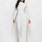 SavannahJayJumpers Long Sleeve Mock Neck Wide Leg Jumpsuit