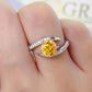 Women's 1 Carat Moissanite 925 Sterling Silver Ring