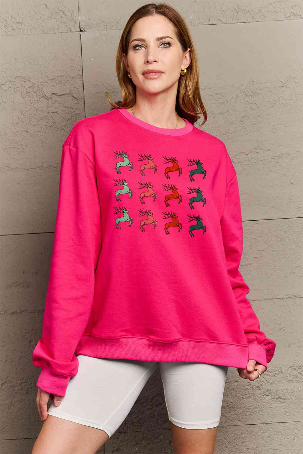 Simply Love Full Size Graphic Long Sleeve Sweatshirt