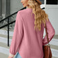 V-Neck Long Sleeve Blouse