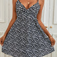 Women's Ditsy Floral Spaghetti Strap Backless Dress