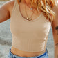 Scoop Neck Wide Strap Tank