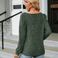 Full Size Tosha Ribbed Square Neck Long Sleeve T-Shirt