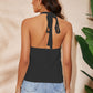 Rainbow Stripe Halter Neck Knit Tank