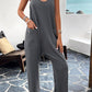 Pocketed Spaghetti Strap Overalls