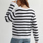 Striped Button Front Cardigan
