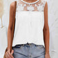 Lace Detail Round Neck Tank