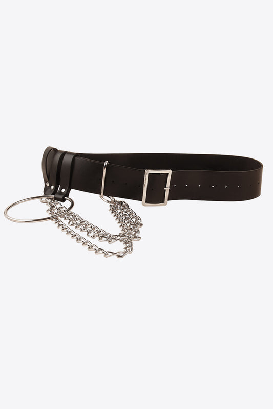 Jessica Anne Beauty PU Belt with Chain
