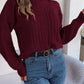 Hannah Lea Cable-Knit Turtleneck Sweater 🦋