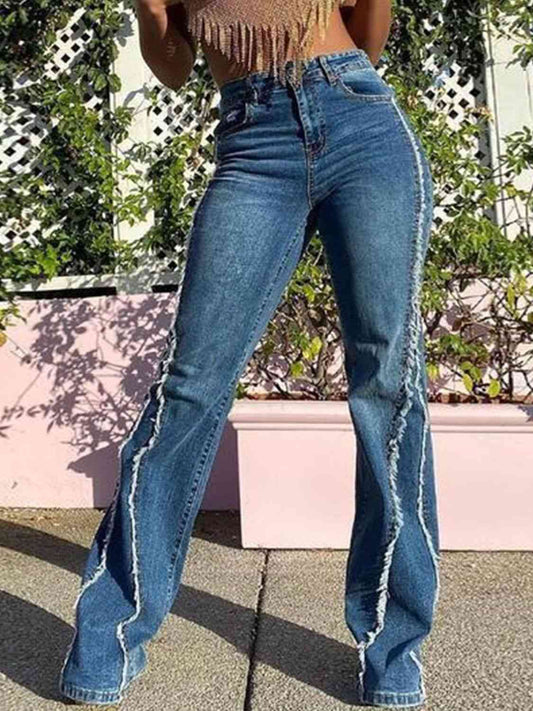 HeyGorgeous Raw Hem High Waist Jeans