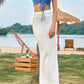 Backless Drawstring Halter Neck Cami