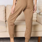 RISEN High Rise Mocha Relaxed Joggers