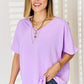 Zenana Texture Short Sleeve T-Shirt - Brand Zenana