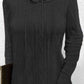 CozyWonders Full Size Drawstring Hooded Sweater Dress