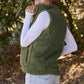 Snap Down Vest with Pockets