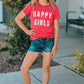 GIRLS YOUTH Letter Graphic Short Sleeve T-Shirt SZ 6Y-13Y
