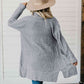 High-Low Open Front Cardigan with Pockets