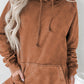 Full Size Long Sleeve Front Pocket Hoodie
