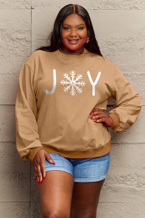 Simply Love Christmas Themed Full Size Graphic Long Sleeve Sweatshirt