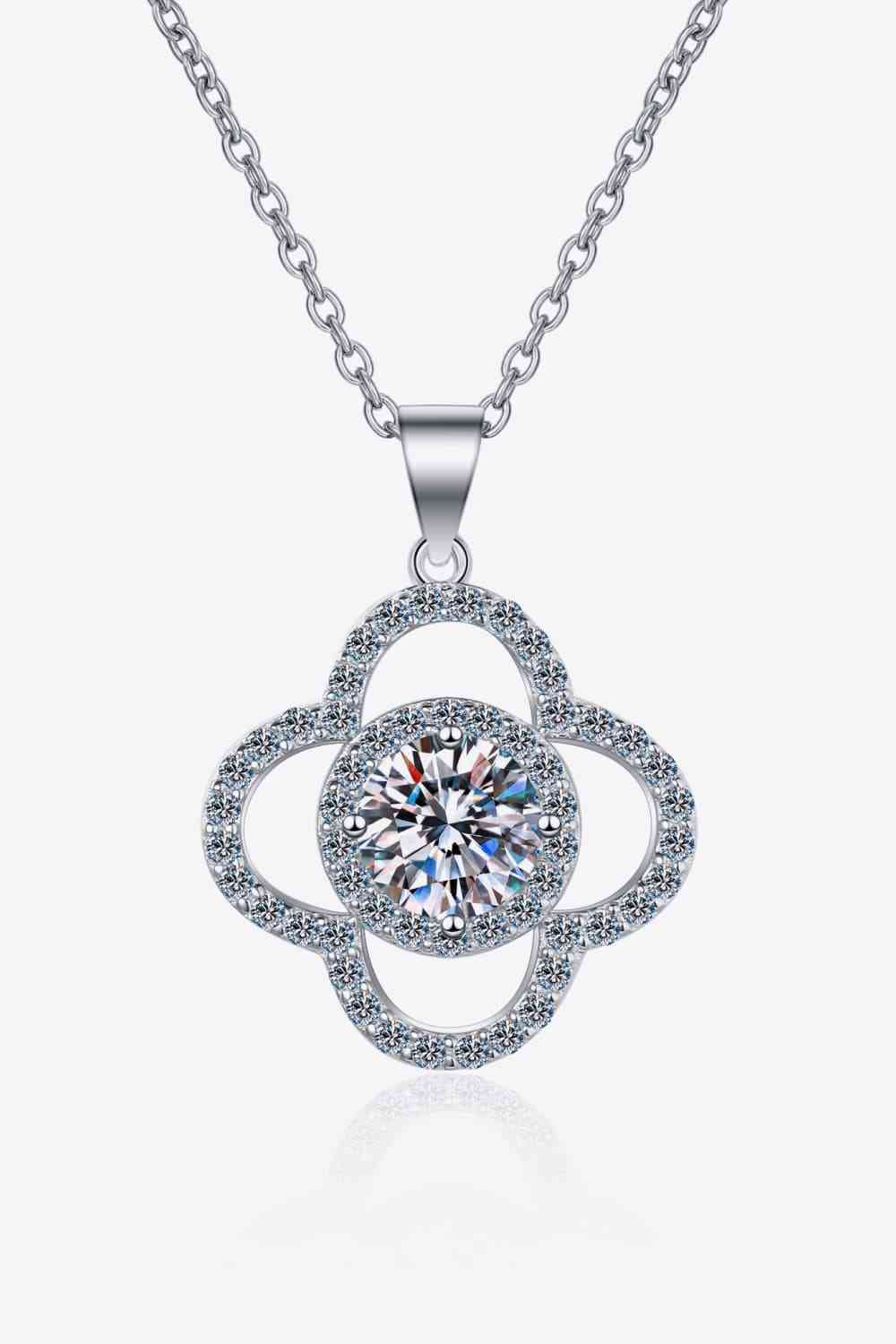 1 Carat Moissanite 925 Sterling Silver Necklace 💜