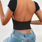 Backless Short Sleeve T-Shirt