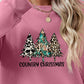 CHRISTMAS THEMED Graphic Round Neck Dropped Shoulder Sweatshirt