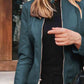 Mock Neck Zip Up Jacket