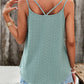 Eyelet V-Neck Double Strap Cami
