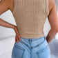 Malibu Dreams Cutout Sleeveless Knit Top