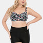 Sammi Plus Size Floral Ruched Two-Piece Swim Set