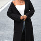 Dropped Shoulder Long Sleeve Cardigan with Pocket