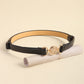 Abigail Andi Rhinestone Décor PU Leather Belt
