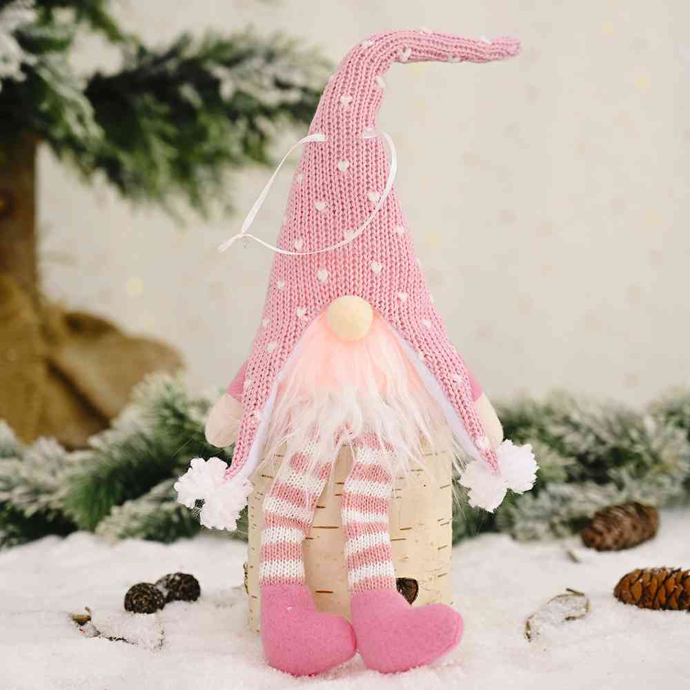 Winter Christmas Light-Up Long Leg Faceless Gnome