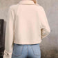 Delia SAND Polyester Button Detail Jacket