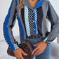 Polka Dot Contrast Long Sleeve Shirt
