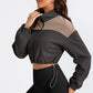 ShaysCoatsnMore Contrast Drawstring Zip Up Jacket