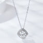 Women's 1 Carat Moissanite Geometric Pendant Necklace