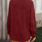 Button Up Dropped Shoulder Shirt