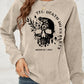 Skull Graphic HALLOWEEN Dropped Shoulder Sweatshirt