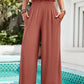 Savannah Lynn Smocked Wide Leg Pants with Pockets