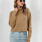 Turtleneck Dropped Shoulder Sweater