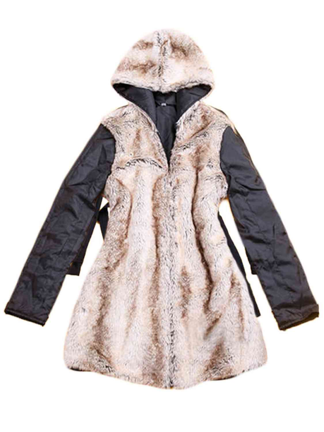 Skylar Full Size Hooded Jacket with Detachable Liner (Three-Way Wear)