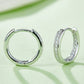 Moissanite 925 Sterling Silver Huggie Earrings Carat 0.32