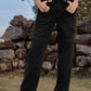 Manny High Waist Cargo Straight Jeans