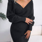 Delilah Rib-Knit Dolman Sleeve Sweater Dress