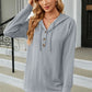 Full Size Cable-Knit Long Sleeve Hoodie
