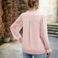 Swiss Dot Smocked Shoulder Blouse